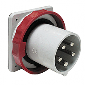 81883 - PratiKa plug - straight - 63A - 3P + N + E - 380...415 V AC - IP67 - panel, Schneider Electric