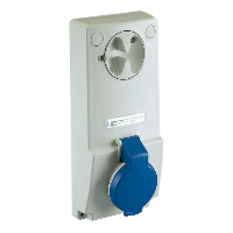 82031 - Unika interlocked socket - 16 A - 2P + E - 200...250 V AC - IP44 - panel, Schneider Electric 82031 - Unika interlocked socket - 16 A - 2P + E - 200...250 V AC - IP44 - panel, Schneider Electric