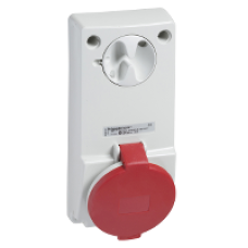 82036 - Unika interlocked socket - 16 A - 3P + N + E - 380...415 V AC - IP44 - panel, Schneider Electric