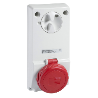 82085 - Unika interlocked socket - 16 A - 3P + E - 380...415 V AC - IP65 - panel, Schneider Electric 82085 - Unika interlocked socket - 16 A - 3P + E - 380...415 V AC - IP65 - panel, Schneider Electric