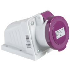 82101 - PratiKa industrial socket - 16 A - 2P - 20...25 V AC - IP44, Schneider Electric