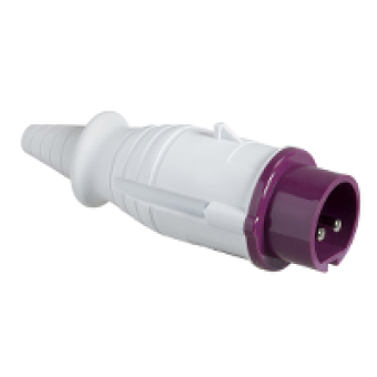 82301 - PratiKa wander plug - straight - 16 A - 2P - 20...25 V AC - IP44, Schneider Electric