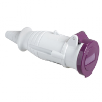 82401 - PratiKa wander socket - straight - 16 A - 2P - 20...25 V AC - IP44, Schneider Electric