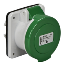 82906 - PratiKa industrial socket - 16 A - 3P - 20...25 V AC - IP44, Schneider Electric
