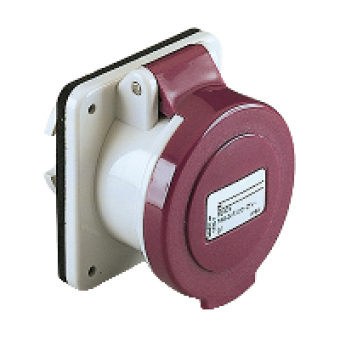 82915 - PratiKa industrial socket - 32 A - 2P - 20...25 V AC - IP44, Schneider Electric