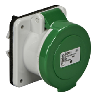 82920 - PratiKa industrial socket - 32 A - 3P - 20...25 V AC - IP44, Schneider Electric