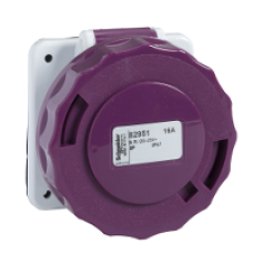 82951 - PratiKa industrial socket - 16 A - 2P - 20...25 V AC - IP67, Schneider Electric