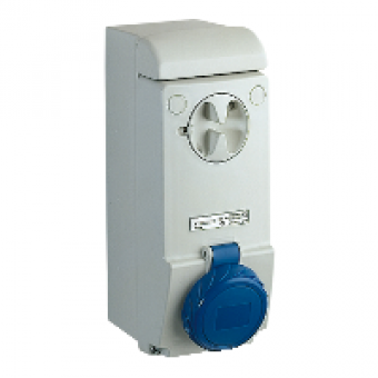 83081 - Unika interlocked socket - 16 A - 2P + E - 200...250 V AC - IP65 - wall, Schneider Electric 83081 - Unika interlocked socket - 16 A - 2P + E - 200...250 V AC - IP65 - wall, Schneider Electric