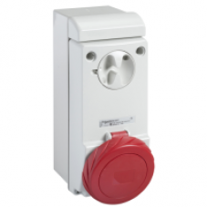 83096 - Unika interlocked socket - 32 A - 3P + E - 380...415 V AC - IP65 - wall, Schneider Electric
