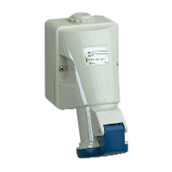 83104 - PratiKa industrial socket - 16 A - 2P + E - 200...250 V AC - IP44, Schneider Electric