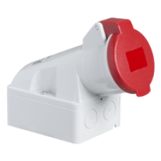 83108 - PratiKa industrial socket - 16 A - 3P + E - 380...415 V AC - IP44, Schneider Electric