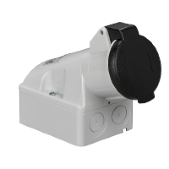 83111 - PratiKa industrial socket - 16 A - 3P + E - 480...500 V AC - IP44, Schneider Electric