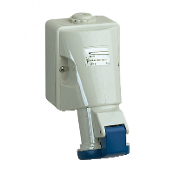 83116 - PratiKa industrial socket - 32 A - 2P + E - 200...250 V AC - IP44, Schneider Electric