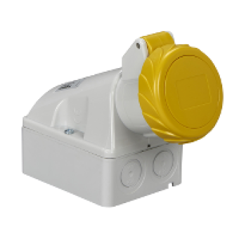 83151 - PratiKa industrial socket - 16 A - 2P + E - 100...130 V AC - IP67, Schneider Electric