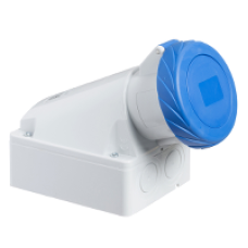 83155 - PratiKa industrial socket - 16 A - 3P + E - 200...250 V AC - IP67, Schneider Electric