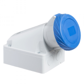 83166 - PratiKa industrial socket - 32 A - 2P + E - 200...250 V AC - IP67, Schneider Electric