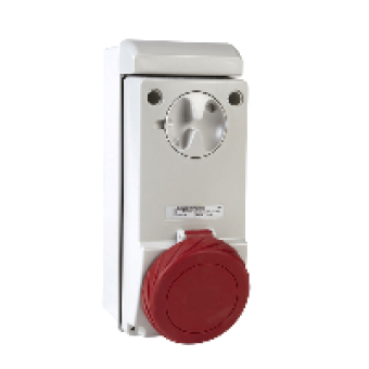 83399 - PratiKa Unika socket - 32 A - 3P+E - 400...440 V AC - IP 65 - fuse protection, Schneider Electric