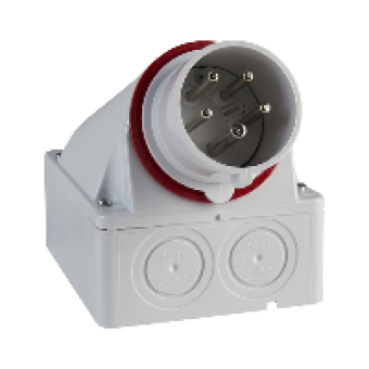 83531 - PratiKa industrial plug - 16 A - 3P + N + E - 380...415 V AC - IP44, Schneider Electric