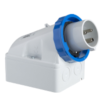 83566 - PratiKa industrial plug - 32 A - 2P + E - 200...250 V AC - IP67, Schneider Electric