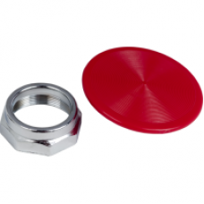 9001K17R - PUSHBUTTON MUSHROOM KNOB 30MM TYPE K, Schneider Electric