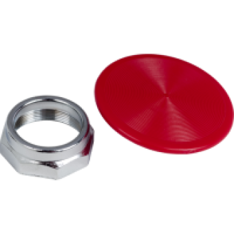 9001K17R - PUSHBUTTON MUSHROOM KNOB 30MM TYPE K, Schneider Electric