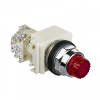 9001K2L35RH13 - PUSH BUTTON 600VAC 10A 30MM T-K, Schneider Electric