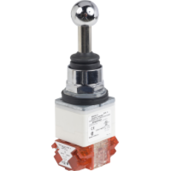 9001K31H8 - joystick controller - Ø 30 - 3 positions spring return - 2 NC, Schneider Electric