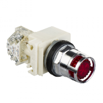 9001K3L1RH13 - PUSH BUTTON 600VAC 10A 30MM T-K, Schneider Electric
