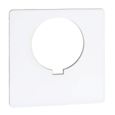 9001KN100WP - 30MM LEGEND PLATE - BLANK (WHITE), Schneider Electric