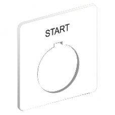 9001KN101WP - 30MM LEGEND PLATE - START, Schneider Electric