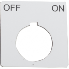 9001KN144WP - PUSH BUTTON LEGEND PLATE 30MM T-K, Schneider Electric