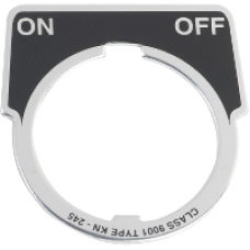 9001KN245 - 30MM LEGEND PLATE - ON-OFF, Schneider Electric