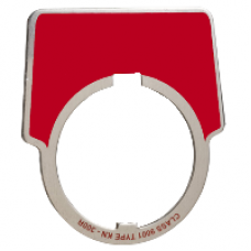 9001KN300R - 30MM LEGEND PLATE - BLANK (RED), Schneider Electric
