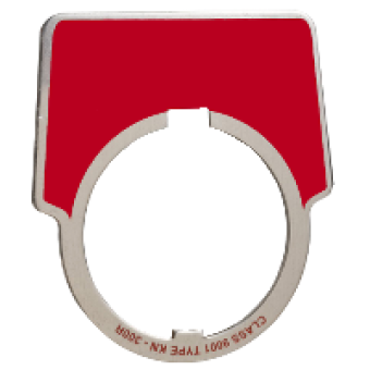 9001KN300R - 30MM LEGEND PLATE - BLANK (RED), Schneider Electric