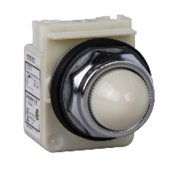 9001KP38LWW9 - 120V 30MM WHITE LED PILOT LIGHT T-K, Schneider Electric