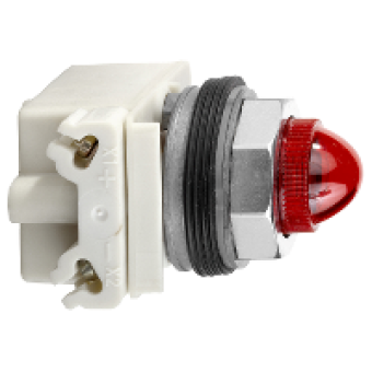 9001KP38R9 - PILOT LIGHT 120V 30MM TYPE K +OPTIONS, Schneider Electric
