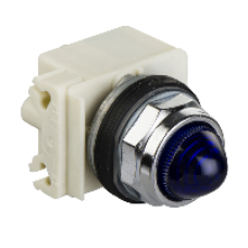 9001KP7L9 - round pilot light Ø 30 - blue - incandescent BA 9s - 220/240 V AC - IP66, Schneider Electric