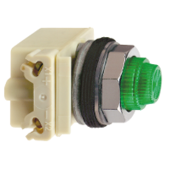 9001KP7LGG31 - 30mm Pilot Light 220-240v green LED, Schneider Electric