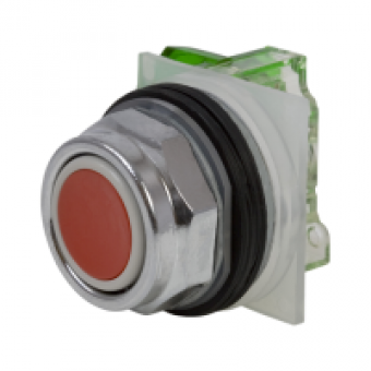 9001KR1RH5 - PUSHBUTTON 600VAC 10A 30MM TYPE K, Schneider Electric