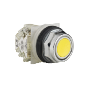 9001KR1YH13 - PUSHBUTTON 600VAC 10A 30MM TYPE K, Schneider Electric