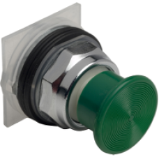 9001KR24G - 30MM MUSHROOM OPERATOR GREEN, Schneider Electric