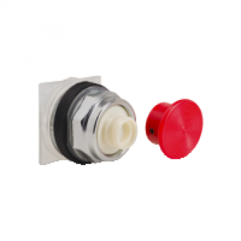 9001KR24R - 30MM MUSHROOM OPERATOR RED, Schneider Electric