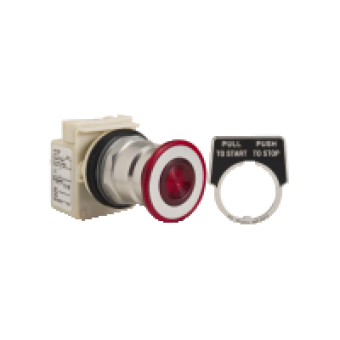 9001KR8P1R - 30MM 3 POSITION OPERATOR RED KNOB, Schneider Electric