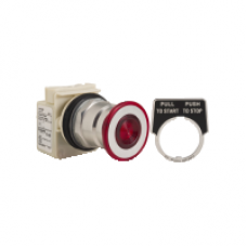 9001KR8P1RH25 - PUSH BUTTON 600VAC 10A 30MM T-K, Schneider Electric