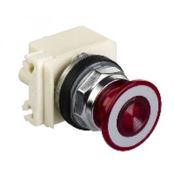9001KR9P38LRR - PUSHBUTTON OPERATOR 30MM TYPE K +OPTIONS, Schneider Electric