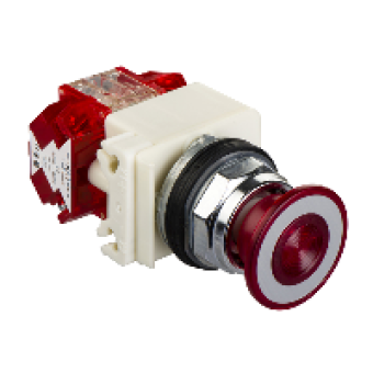 9001KR9P38RH25 - PUSHBUTTON 30MM 110-120V 50-60HZ K, Schneider Electric