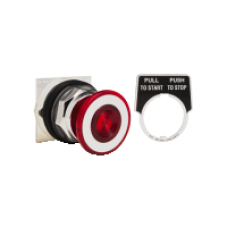 9001KR9R - 30MM PUSH-PULL OPERATOR RED KNOB, Schneider Electric