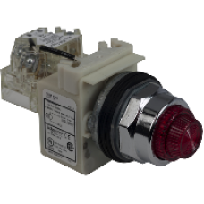 9001KT1R31 - PUSH-TEST PILOT LIGHT(GLASS COLOR CAP), Schneider Electric