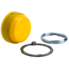 9001KU6 - 30 mm yellow boot for non-illuminate pushbutton, Schneider Electric