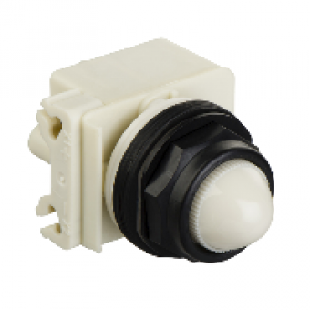 9001SKP38LWW9 - WHITE LED PILOT LIGHT 120V 30MM T-SKP, Schneider Electric